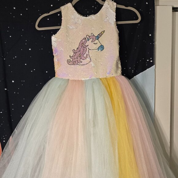 UNICORN PRINCESS DRESS • Storybook Sparkle for Every Occasion Size 7/8 - Picture 2 of 7